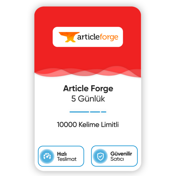 Article Forge – 5 Günlük
