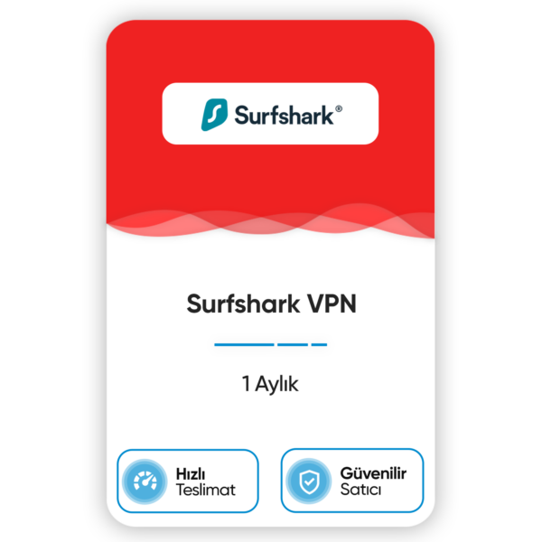 Surfshark VPN – 1 Aylık